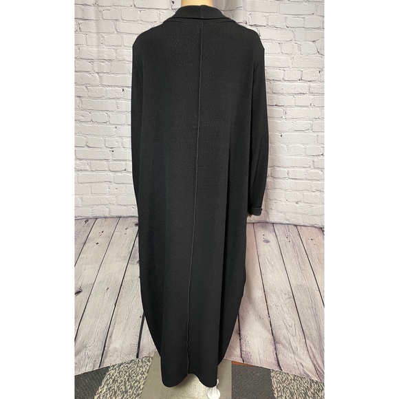 Moonlight by Y & S Black Cowl Neck Long Sleeve Dress Size L - Picture 3 of 9